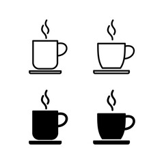 coffee cup icon vector for web and mobile app. cup a coffee sign and symbol
