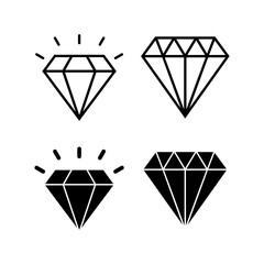 Fototapeta na wymiar Diamond icon vector for web and mobile app. diamond gems sign and symbol