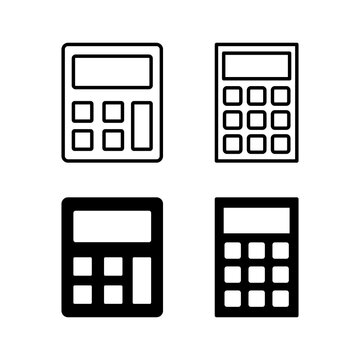 Calculator icon vector for web and mobile app. Accounting calculator sign and symbol.