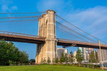 Brooklyn Bridge view of one of the symbols of New York