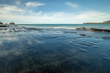 The Tessellated Pavement, located at Lufra, Eaglehawk Neck in Tasmania.