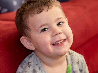 expressive young boy portrait