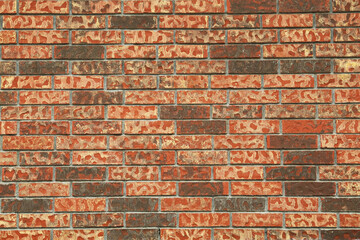 Texture of red brick wall as background
