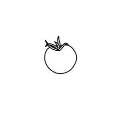 illustration vector graphic of tomatoes line art perfect for logos, icons, designs, posters, flyers, advertisements, and drawing books 