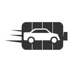 Electric car with plug  Logo template Icon Illustration Brand Identity