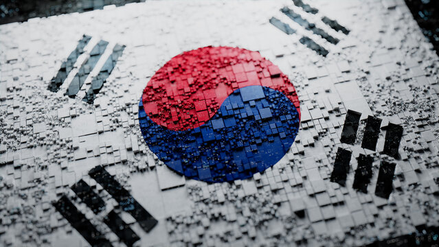 South Korean Flag Background