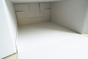 white box packaging, paper textured