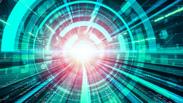 Software development, application programming code and tacit computer coding . Concept of smart digital transformation and technology disruption that changes global trends in new information era .