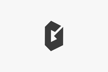 Illustration vector graphic of letter G modern bold