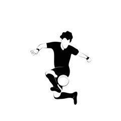 football player logo silhouette