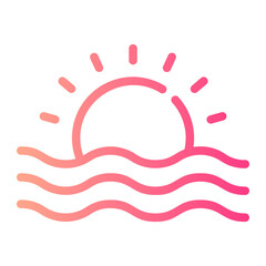 sea gradient icon