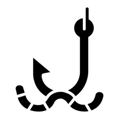 bait glyph icon