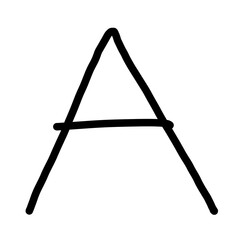 Handwriting Alphabet A © Nokwernder.design