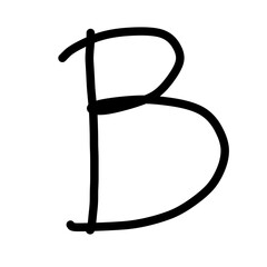 Handwriting Alphabet B © Nokwernder.design