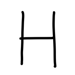 Handwriting Alphabet H © Nokwernder.design