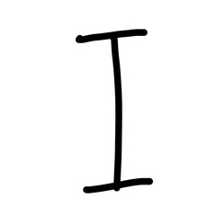 Handwriting Alphabet I © Nokwernder.design