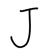 Handwriting Alphabet J