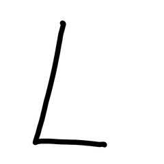 Handwriting Alphabet L © Nokwernder.design