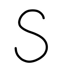 Handwriting Alphabet S © Nokwernder.design