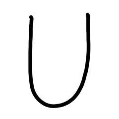 Handwriting Alphabet U © Nokwernder.design