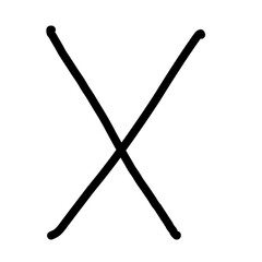 Handwriting Alphabet X © Nokwernder.design