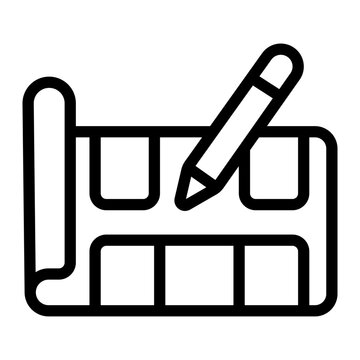 blueprint line icon