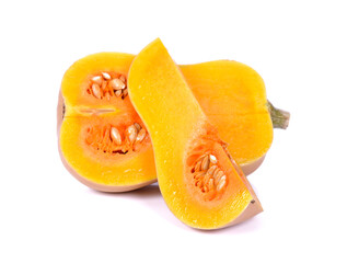 Butternut squash isolated on white background