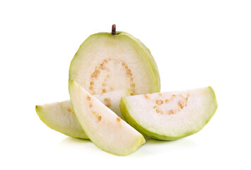 Guava fruit isolated on the white background