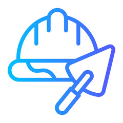 hard hat gradient icon