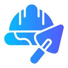 hard hat gradient icon