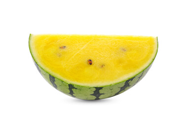 yellow watermelon on a white background