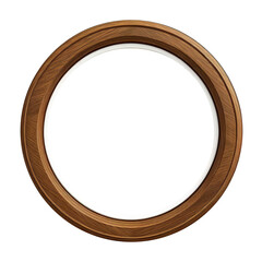 wooden round frame