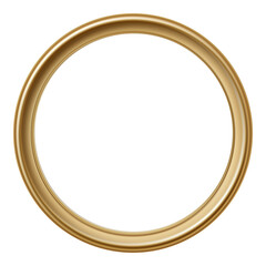 Gold round frame