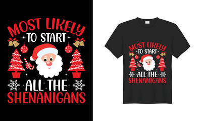 Christmas t-shirt design Christmas Gift December celebration