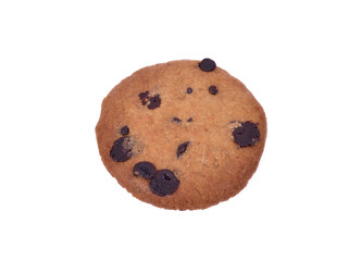 short pastry cookies isolated on white background