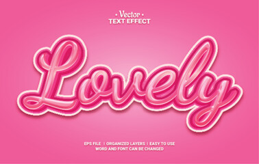 Lovely Streak Paint Editable Vector Text Effect.