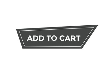 Add to cart button web banner template Vector Illustration
