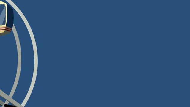 A ferris wheel on the corner