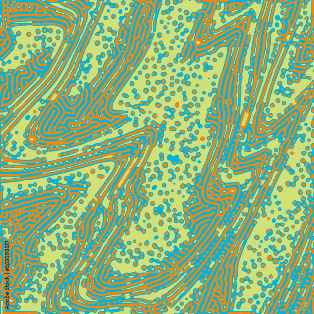 Aufkleber Psychedelic vivid abstract background with a pattern of curved lines.