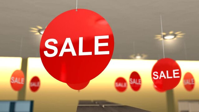 Animation Background Of Discount Banners, Discount Codes For Holidays, Increase Sales, Store Anniversaries, Attracting Customers