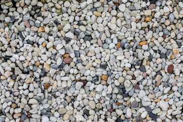 pile of Black and white stones, white rocks for background or texture,