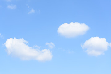 Clouds on blue sky in the nature of the Asian summer, perfect for travel