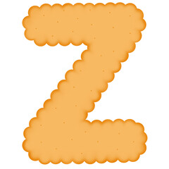 Z Biscuit Letter Illustration
