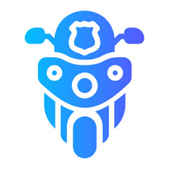 motorbike gradient icon