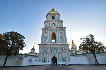 Fototapeta na wymiar 聖ソフィア聖堂の塔（キーウ,ウクライナ）