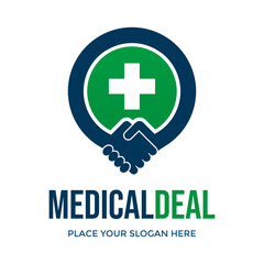 Fototapeta premium Medical Deal Vector Logo