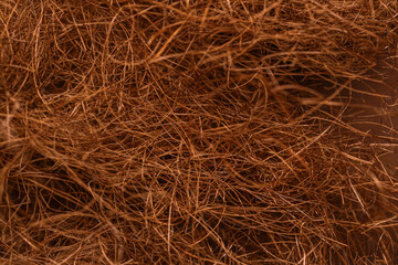 Texture of brown fibers as background