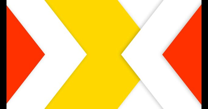 background transition animation right left arrow red yellow white gradation
