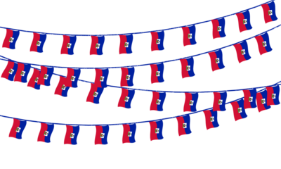 haitian flag is blue red to commemorate haitian independence day on january 1st. isolated transparent background png