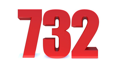 732 number